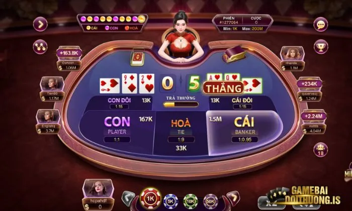 Game bài Baccarat Mayclub được yêu thích nhất 2024