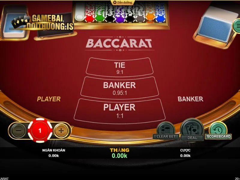 Baccarat VIN có giao diện chân thực đẹp mắt