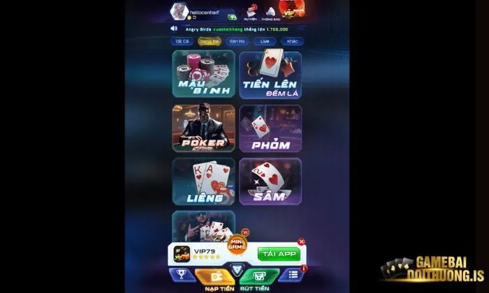 Giao diện màn hình dọc khá mới mẻ 