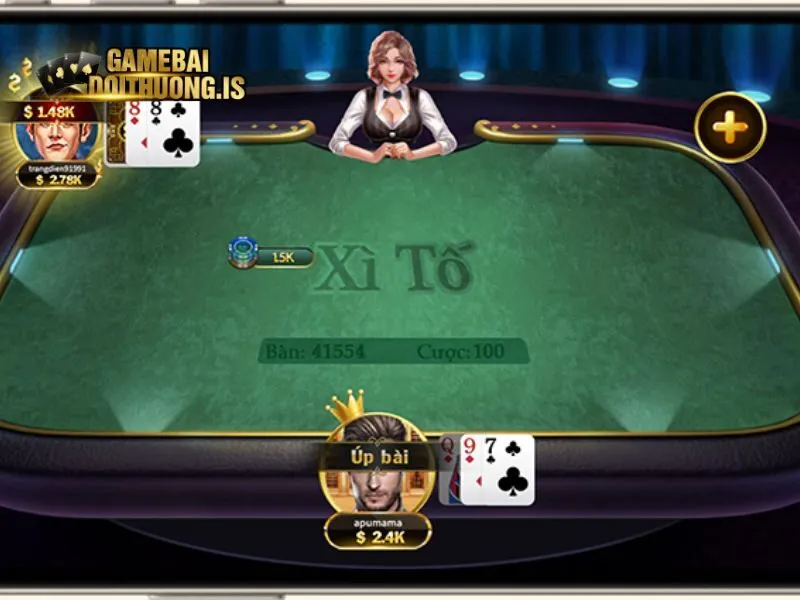 Bàn chơi xì tố VIN giả lập cực đẹp