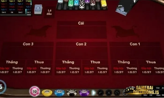  Người chơi sẽ đặt cược vào một ví trí mình mong muốn trong game Ngầu hầm