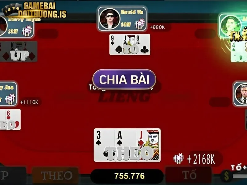 Quy tắc chia các lá bài khi chơi Liêng 