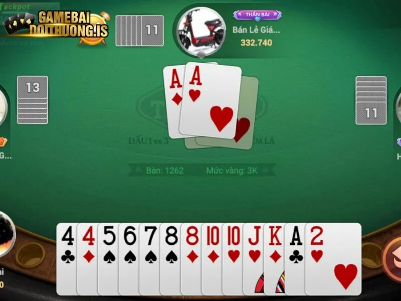 Quy ước giá trị của các lá bài trong ván 