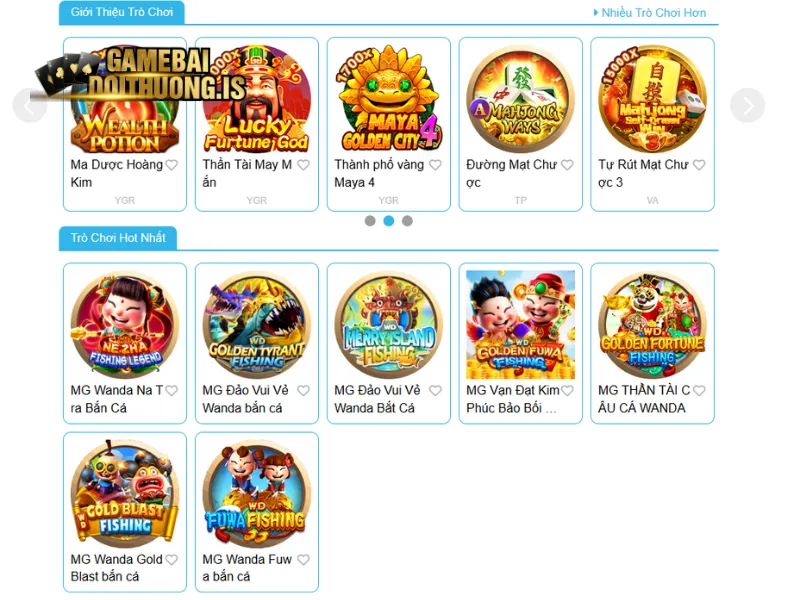 Thoải mái lựa chọn hàng trăm trò chơi bắn cá khác nhau tại sảnh