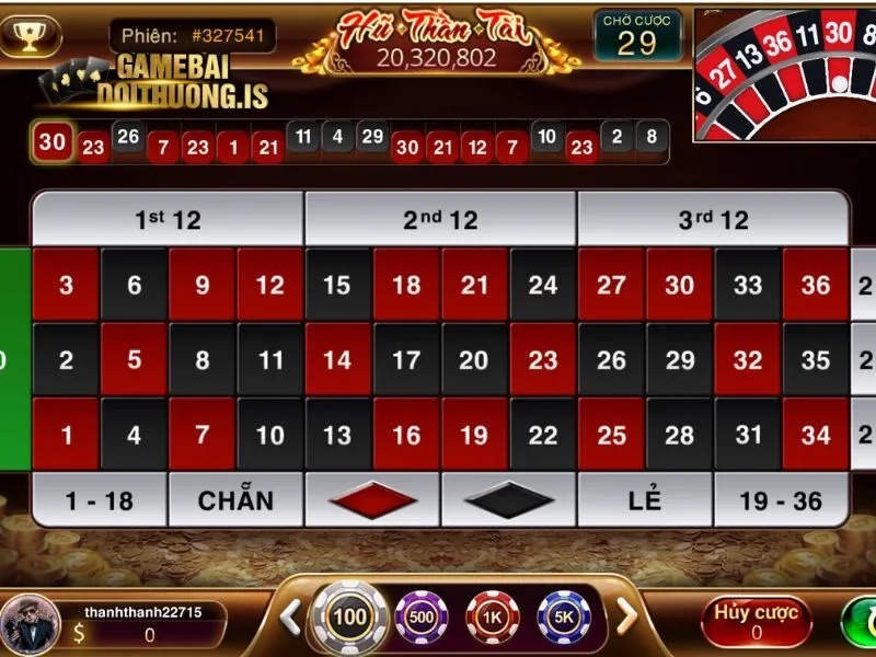 Thoải mái quay cò Roulette với tỉ lệ thắng cực cao