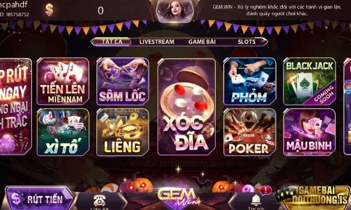 Chọn Tiến Lên Miền Nam tại danh mục trò chơi Gemwin