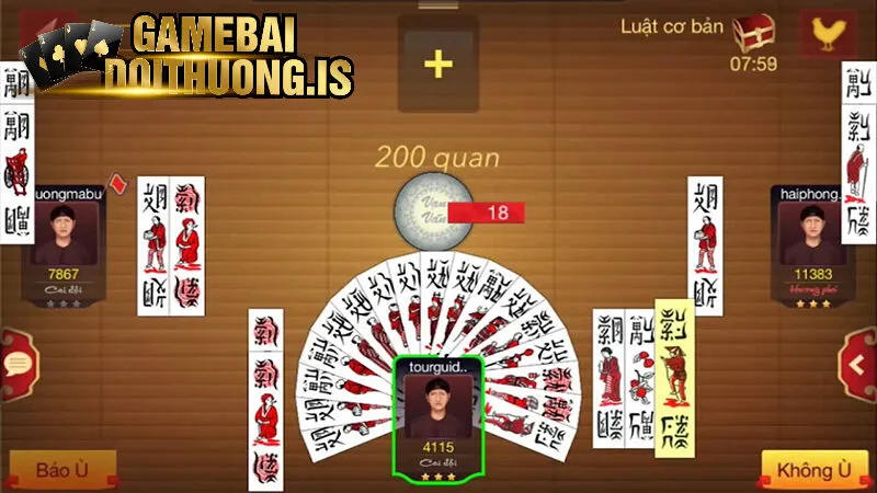 Luật chơi cơ bản của bài chắn